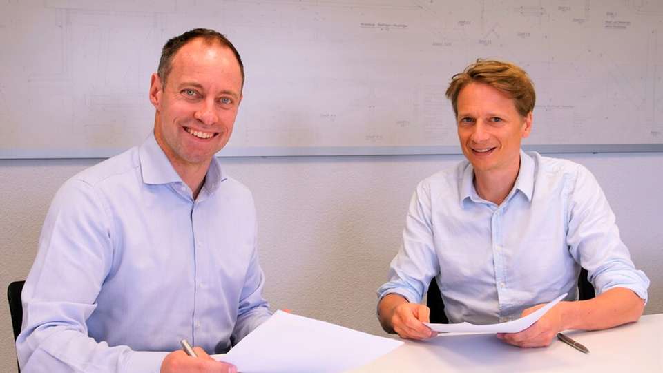Sébastien Perroud, CEO der IAR-Gruppe und Tobias Bonwetsch, Gründer und CEO von ROB Technologies
