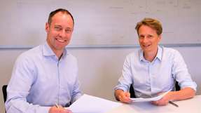 Sébastien Perroud, CEO der IAR-Gruppe und Tobias Bonwetsch, Gründer und CEO von ROB Technologies