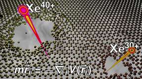 Das an der TU Wien entwickelte Modell erklärt, warum es in manchen zweidimensionalen Materialien beim Beschuss mit hochgeladenen Ionen zur Bildung winziger – nur wenige Nanometer großer - Löcher kommt, in anderen aber nicht.