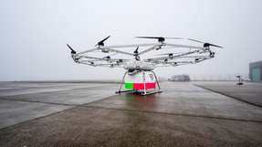 VoloDrone auf dem Vorfeld des DLR-Drohnentestzentrums in Cochstedt