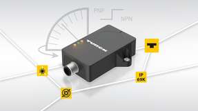 Jetzt auch mit Schaltausgang: der QR20-Neigungssensor mit fusioniertem Messprinzip für dynamische Applikationen.