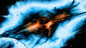 Ein Phasenübergang im frühen Universum ändert die Stärke der Wechselwirkung zwischen Dunkler und normaler Materie.