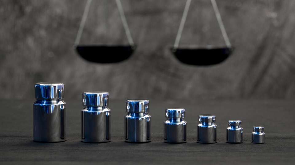 Auf das Gramm genau wiegen