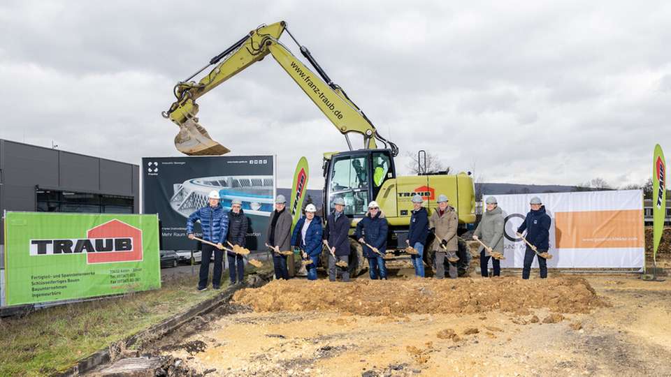 Gegenwärtig wird bei Franke wieder gebaut: Bis Mitte 2024 entsteht das neue Werk 6 und gibt der oberen Bahnstraße ein neues Gesicht.