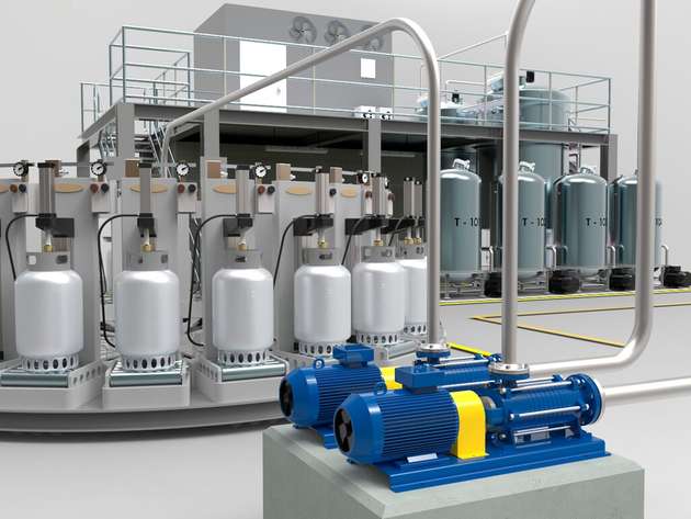 LPG-Seitenkanalpumpen von Sero PumpSystems können ab Werk auf die gewünschten Förderleistungen von Flaschenbefüllanlagen ausgelegt werden.