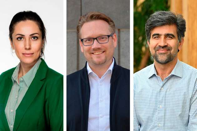 Von links: Shaghayegh Naghdi (TU Wien), Dominik Eder (TU Wien), Hossein Kazemian (UNBC)