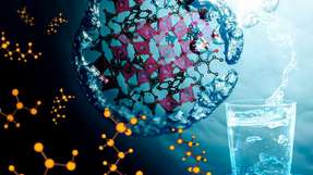Schematische Zeichnung eines MOFs