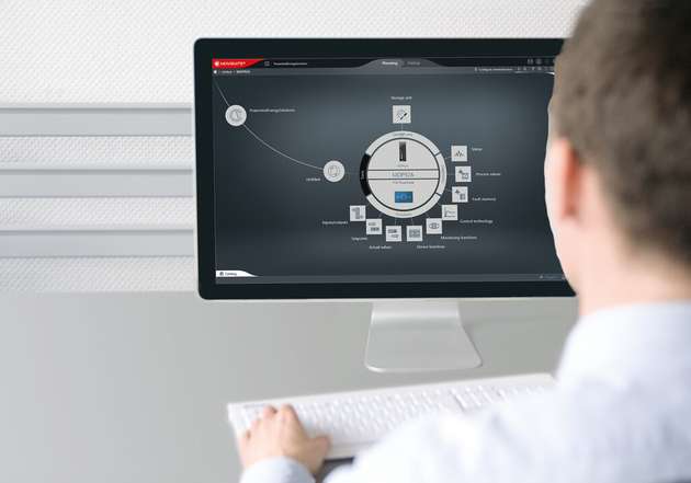 Das Softwaremodul Movikit „PowerMode“ läuft auf dem Movi-C Controller vom Typ UHX65A. Es erfasst die Leistungs- und Energiedaten und übernimmt das Energiemanagement.