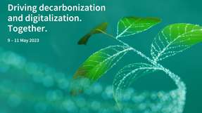 Das Motto dieses Jahr am Infineon Messestand lautet: „Driving decarbonization and digitalization. Together.“.