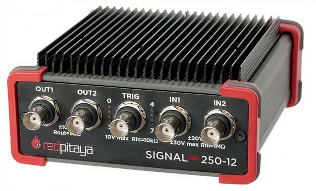 Das SIGNALlab 250-12 von Red Pitaya liefert eine programmierbare Test- und Messplattform für vielfältige Einsatzgebiete.