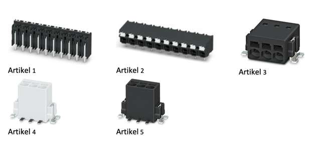 Abbildung 1: Produktgruppe Leiterplattenklemmen.