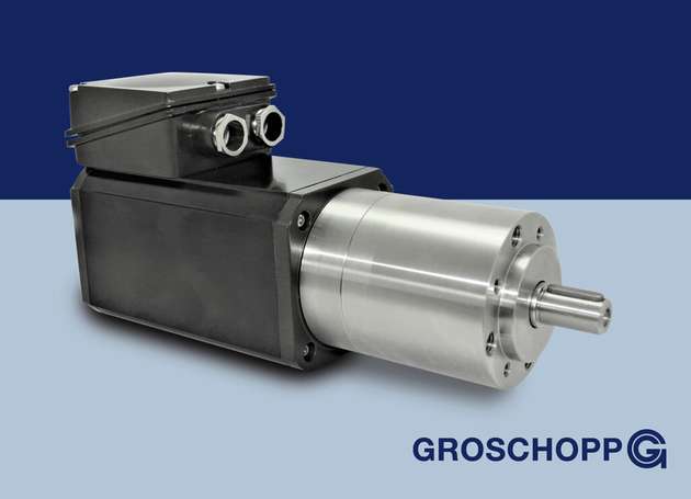 Groschopp bietet ihre IGKU-Motoren unter anderem mit Planetengetrieben in Edelstahl an.