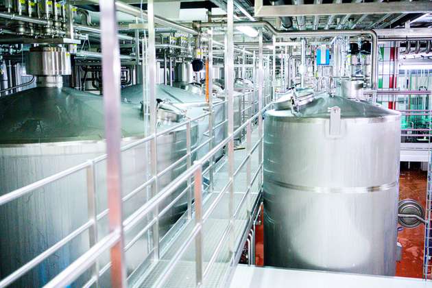 Am Standort in Oberbüren (Kanton St. Gallen) werden 2,8 Millionen Liter Milch verarbeitet.