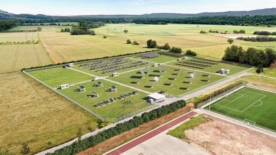 Visualisierung des neuen Outdoor Performance Testfelds in Merdingen, wie es in etwa fünf Jahren aussehen könnte.