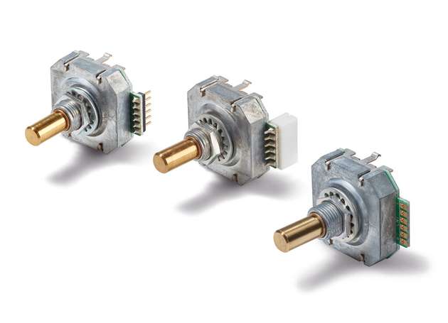 Die optoelektronischen Drehimpulsgeber MRX50 bieten als einzige Sollwertgeber die Kombination von 50 Impulsen mit Rastung und Taster in Schutzart IP65.