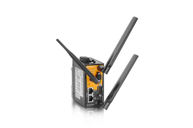 Der LAN-Router baut mit seinem integrierten 4G/LTE-Mobilfunkmodem auch ohne Internetzugang vor Ort eine zuverlässige Verbindung auf. 