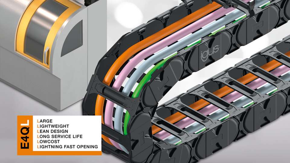 Energiekette CK 24 - 60 Mm Breit, 436 Mm/400 Mm Länge, Für CNC-Maschinen & Automatisierung - Robust & Praktisch