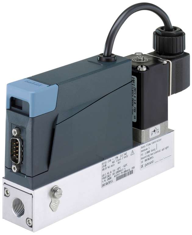 Der Massendurchflussregler (MFC): Ein direktwirkendes Proportionalventil sorgt für kurze Ansprechzeiten.