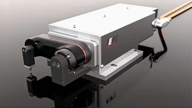 Die Einheit miniSPIN kann nun auch Komponenten mit einem Gewicht von bis zu 100 Gramm hochdynamisch handhaben.