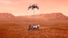 Hauptziele der NASA-Mission MARS 2020 sind die Suche nach Anzeichen früheren Lebens sowie die Gewinnung von Gesteins- und Bodenproben für einen späteren Rücktransport.