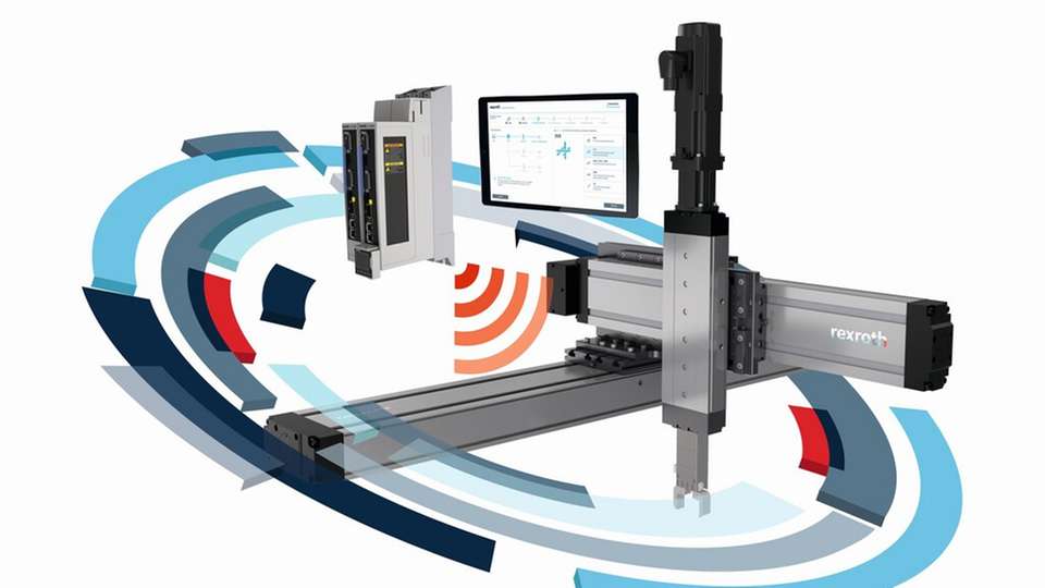 Das Smart Function Kit kombiniert Linearachsen von Bosch Rexroth mit Servomotoren, Antriebsreglern, Steuerungen und einer Bediensoftware.