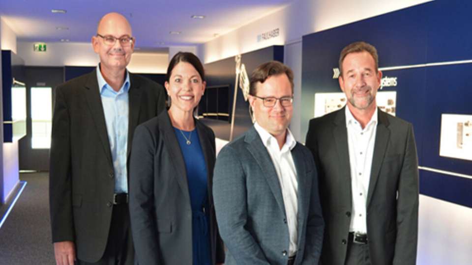 Von links nach rechts: Marcus Remmel, Mireille Deckers-Strobel, Karl Faulhaber, Volker Sprenger