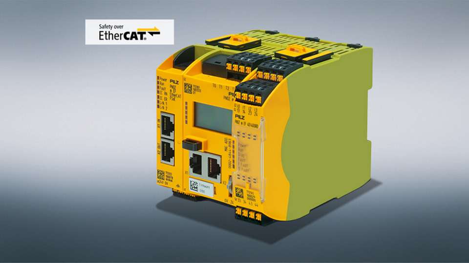 Die sichere und konfigurierbare Kleinsteuerung bietet nun das offene Kommunikationssystem EtherCAT in Kombination mit dem sicheren Protokoll Safety-over-EtherCAT FSoE.