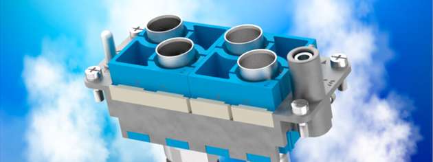 Pneumatische Energieversorgung in schweren Steckverbindern: das Modul CX 02 MPB