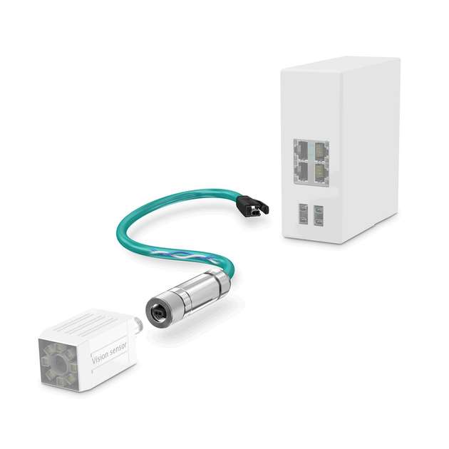 Die M8-/M12-Steckverbinder ermöglichen den kompakten und standardisierten Anschluss von Sensoren im Feld.