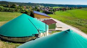 Teile einer Biogasanlage in Mauenheim bei Tuttlingen