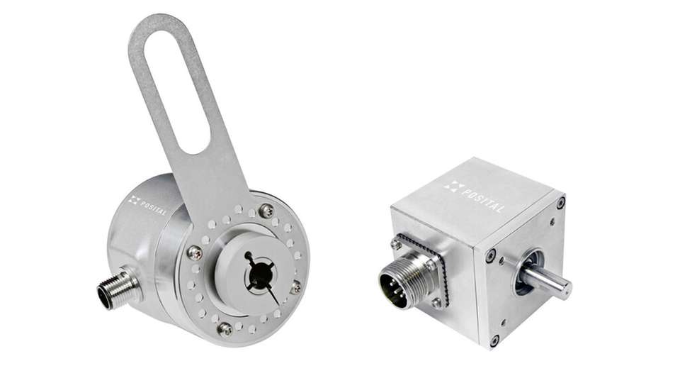 Die magnetischen inkrementale Drehgeber können mit Impulsraten von nur 0,125 PPR programmiert werden.