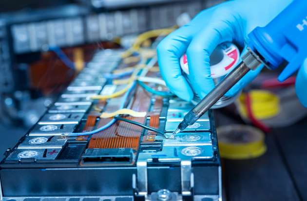 Batterien sind Energielieferanten für die nachgeschaltete Leistungselektronik wie Wechselrichter oder Converter.