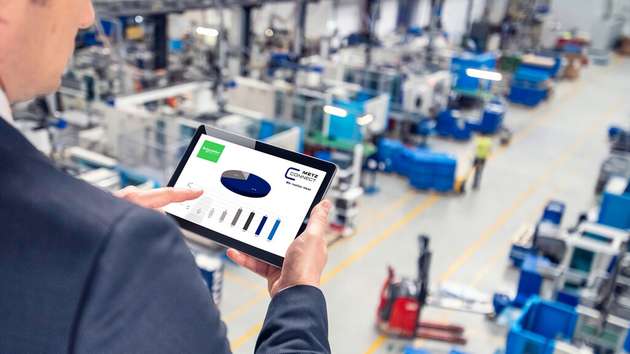 Der EWIO2-M Datenlogger besitzt eine WLAN-Schnittstelle für die bequeme Konfiguration des Geräts mit mobilen Endgeräten.