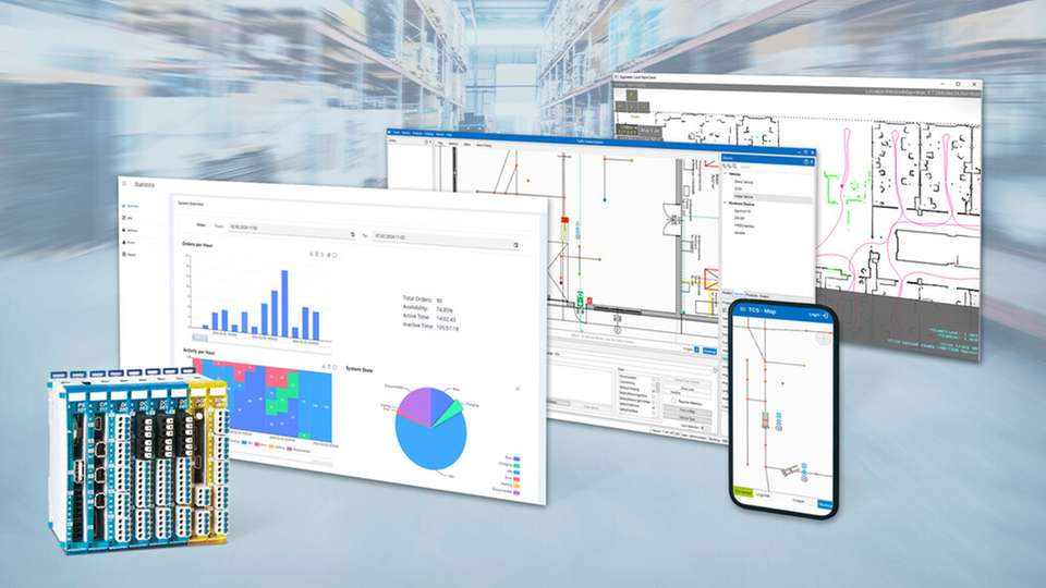 Sigmatek unterstützt FTS-Hersteller mit moderner, robuster Hardware und herstellerunabhängigen Software-Paketen für Flottenmanagement und SLAM-Navigation.  