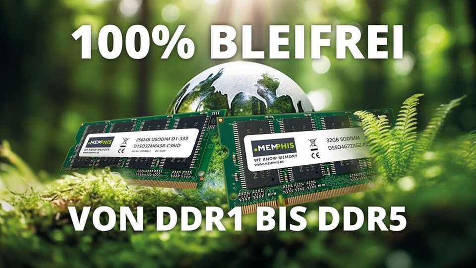 Memphis Electronics präsentiert die bleifreie DRAM-Modulfamilie.