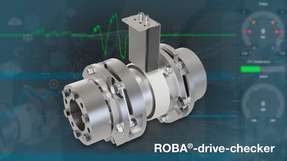 Die neue drehmomentmessende Wellenkupplung ROBA-drive-checker für permanente Zustandsüberwachung von Maschinen und Anlagen.
