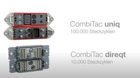 Neue vibrations- und stoßfeste Steckerverbindungen von CombiTac, mit bis zu 100 000 Steckzyklen.