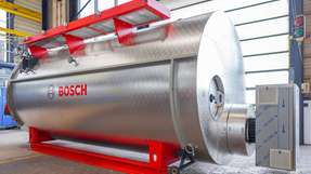 Hybridkessel von Bosch für die industrielle Dampferzeugung.