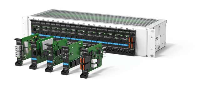 Modulares Stromverteilungssystem ControlPlex Rack mit optionalen Baugruppen