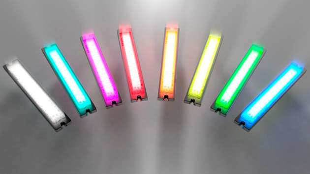 Die Signalbeleuchtungen SB-RGB von Di-soric ist mit breitem Farbspektrum erhältlich.
