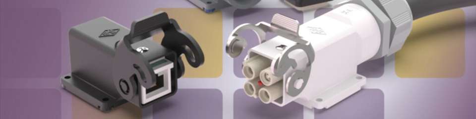 Kompakte und schnell anschließbare Steckerverbinder-Gehäuse CK und CKH Hygienic mit M25 Kabeleingang.
