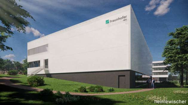 Visualisierung des neuen CPS- Forschungsgebäude an der Ecke Nöthnitzer Straße/Bergstraße, Dresden