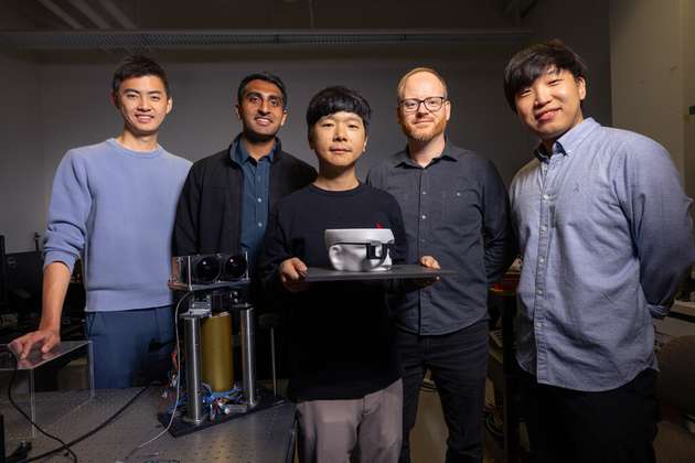 Die Forschergruppe um die neue Brille wurde von Gordon Wetzstein (Zweiter von rechts) geleitet.