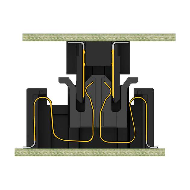 Floating-Prinzip: Das Kontaktsystem ermöglicht Bewegung im System.