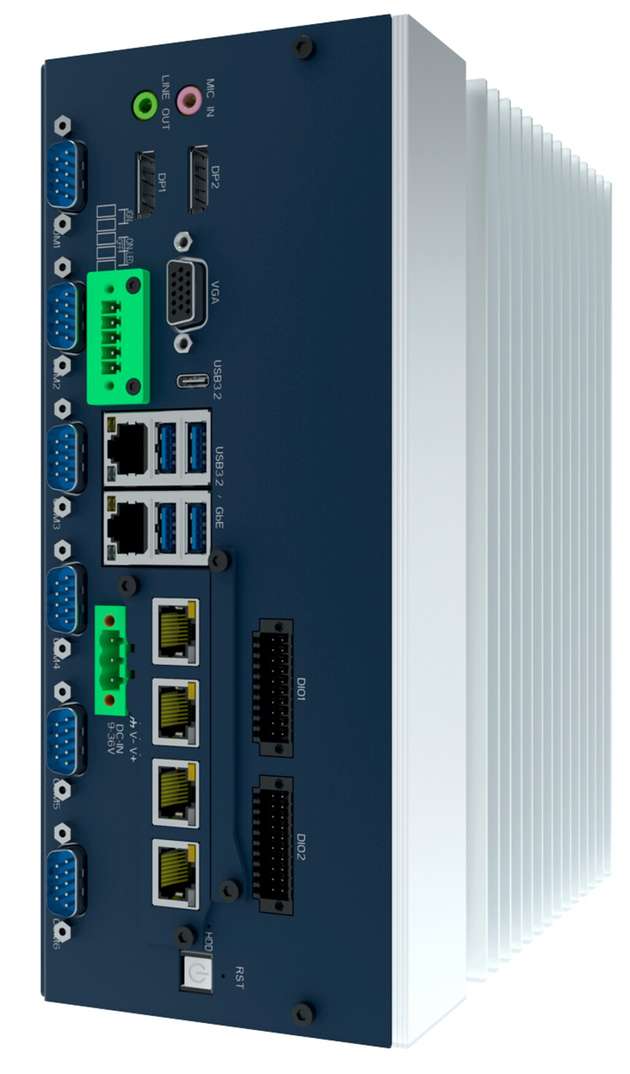 Mit den Eagle-Eyes AIH10 stellt Efco eine auf Comet-Lake-Prozessoren basierende Familie von lüfterlosen und kompakten Industrie-PCs mit 2.5-GB-PoE-LAN-Schnittstellen sowie skalierbarer KI-Beschleuniger-Hardware vor.