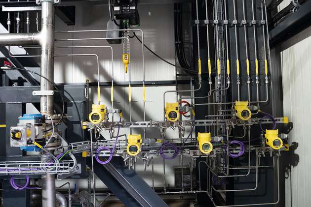 Im Bereich der Kokskühlung überwachen Vegadif 85 kontinuierlich die Drücke und sorgen hiermit für eine konstante Auslastung der Kühlsysteme. 