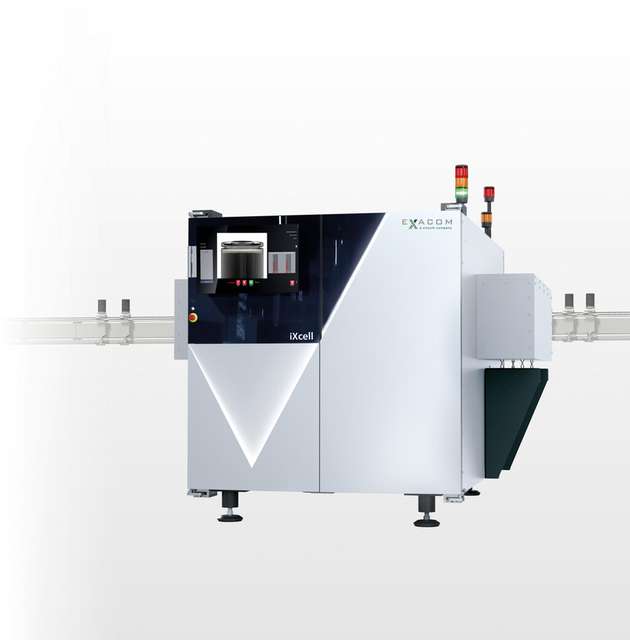  Zwei Prüfanlagen können maximal flexibel in den Prozess integriert werden – die elektronische Weiche macht es möglich.