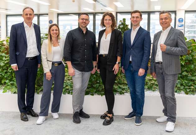 Das Team von WaVe-X besteht aus (von links nach rechts): Martin Senoner (Managing Director), Danijela Popovic (Operations & Finance), Matthias Leibetseder (Investmentmanager), Michaela Schiebel (Investmentmanagerin), Michal Lewandowski (Investmentmanager), Thomas Muscher (Managing Director).
