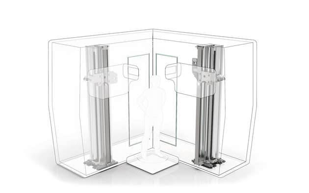 Die konstruktive Aufgabe bestand darin, die rund 180 kg schweren Ausleger mit den Röntgenquellen mit einer Abweichung von unter 50 µm über einen Hub von rund 2 Metern sehr laufruhig, vibrationsarm und dynamisch einzeln und synchron verfahren zu können.