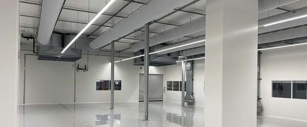 Prüfkammer für Batterietests.